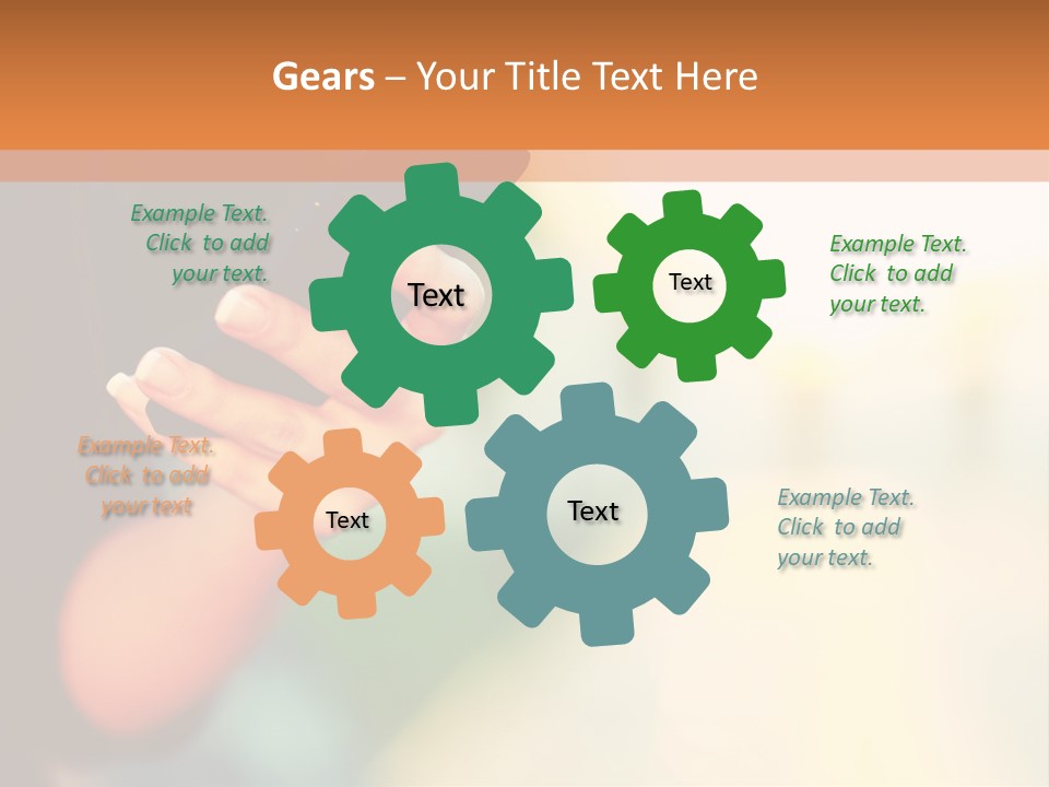 A Woman Holding A Cell Phone In Her Hand PowerPoint Template