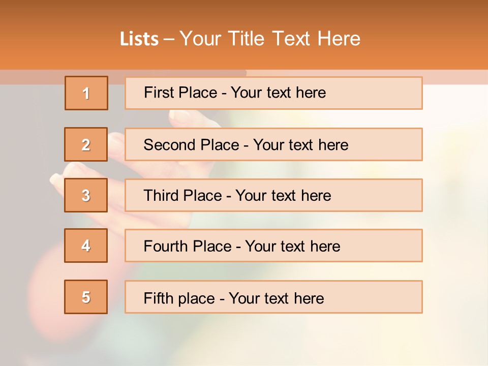 A Woman Holding A Cell Phone In Her Hand PowerPoint Template