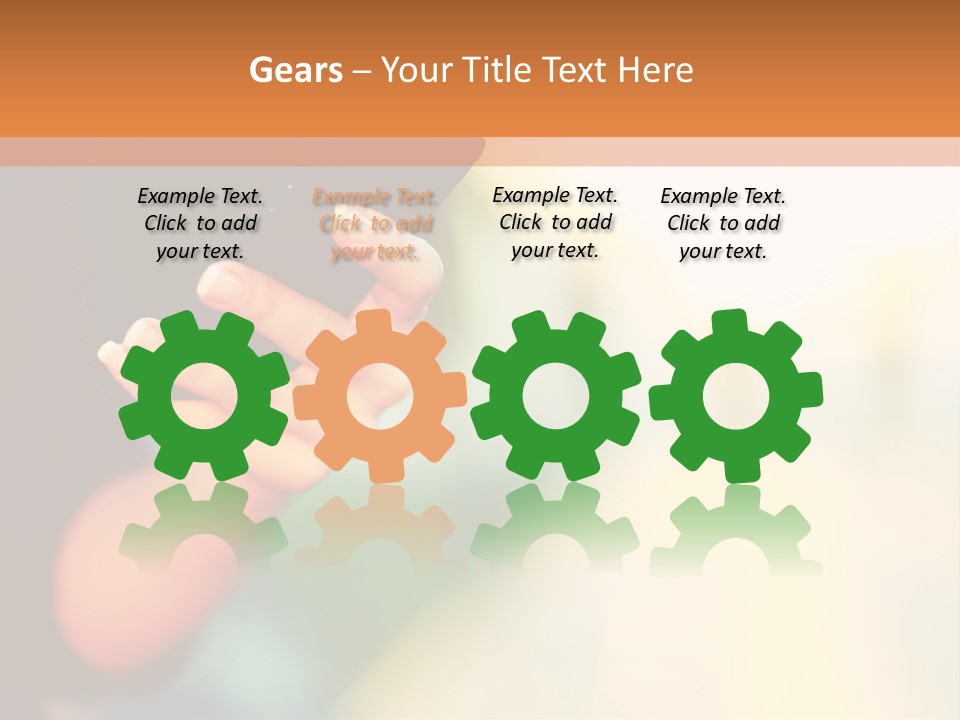 A Woman Holding A Cell Phone In Her Hand PowerPoint Template