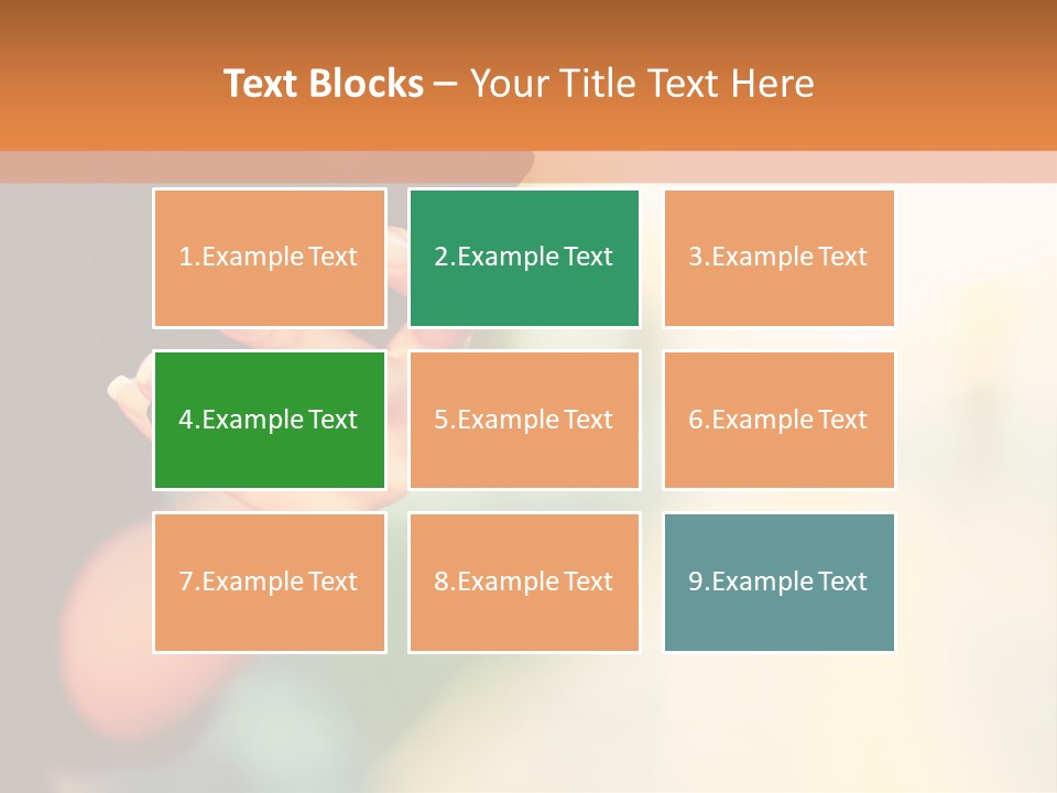 A Woman Holding A Cell Phone In Her Hand PowerPoint Template