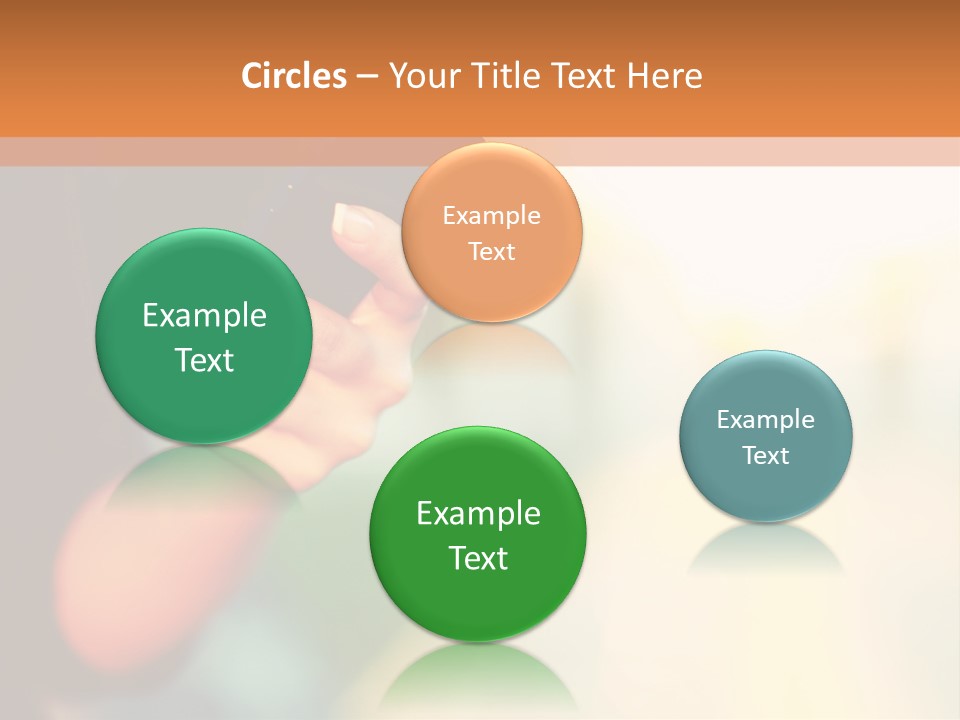A Woman Holding A Cell Phone In Her Hand PowerPoint Template