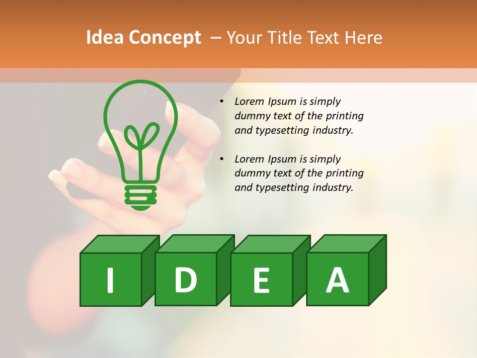 A Woman Holding A Cell Phone In Her Hand PowerPoint Template