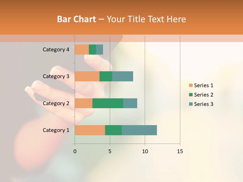 A Woman Holding A Cell Phone In Her Hand PowerPoint Template