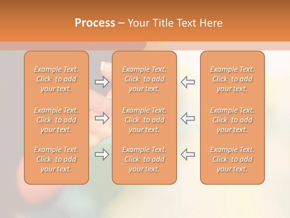 A Woman Holding A Cell Phone In Her Hand PowerPoint Template
