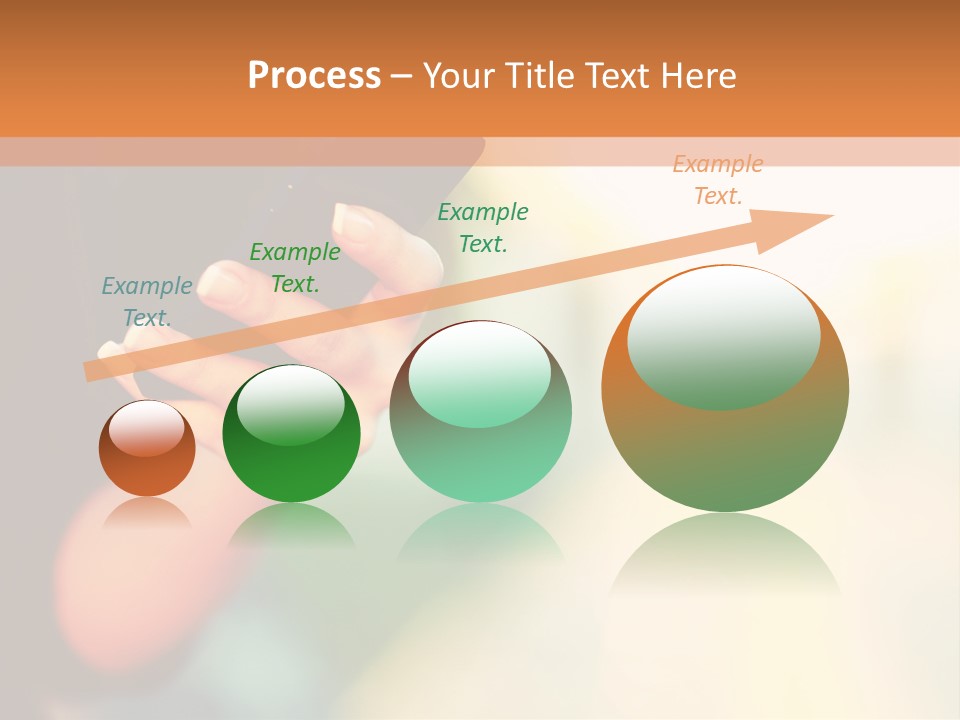 A Woman Holding A Cell Phone In Her Hand PowerPoint Template