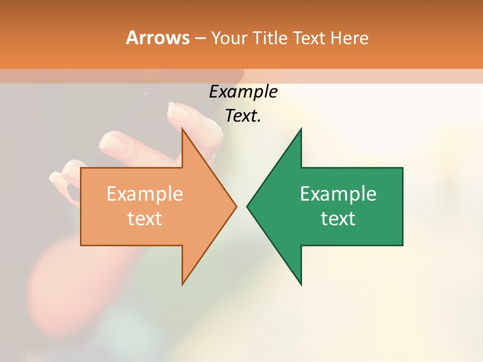 A Woman Holding A Cell Phone In Her Hand PowerPoint Template