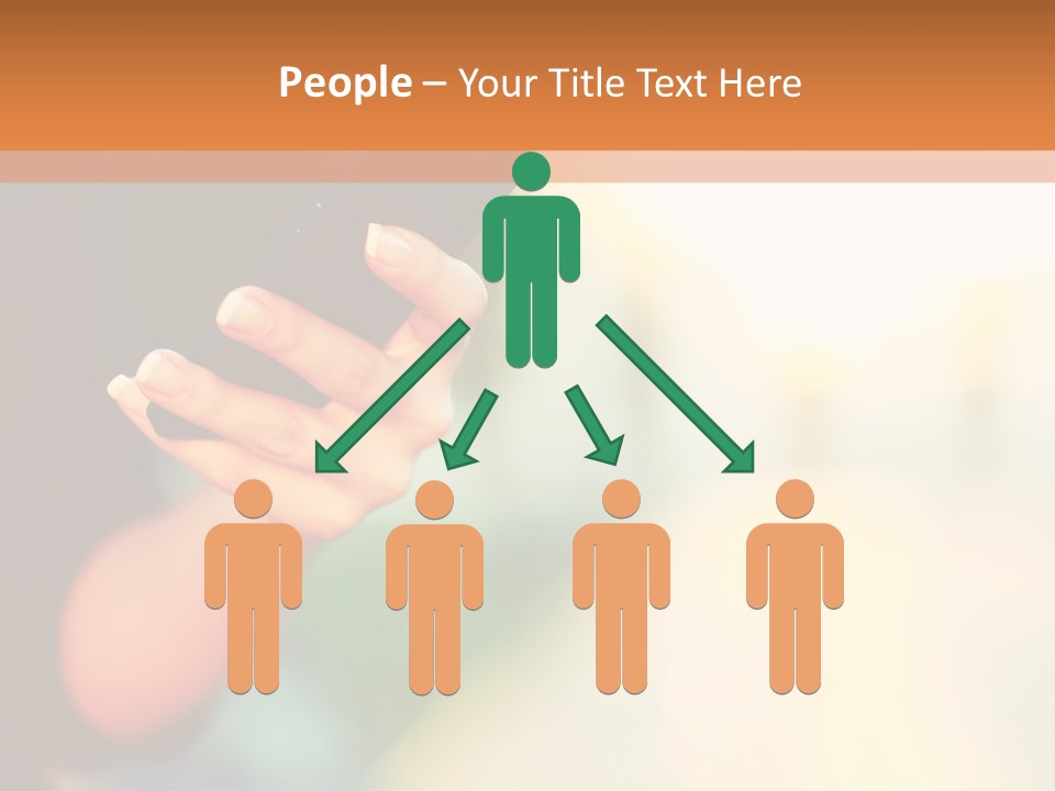 A Woman Holding A Cell Phone In Her Hand PowerPoint Template