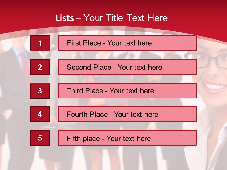 A Group Of Business People Standing In Front Of A White Background PowerPoint Template