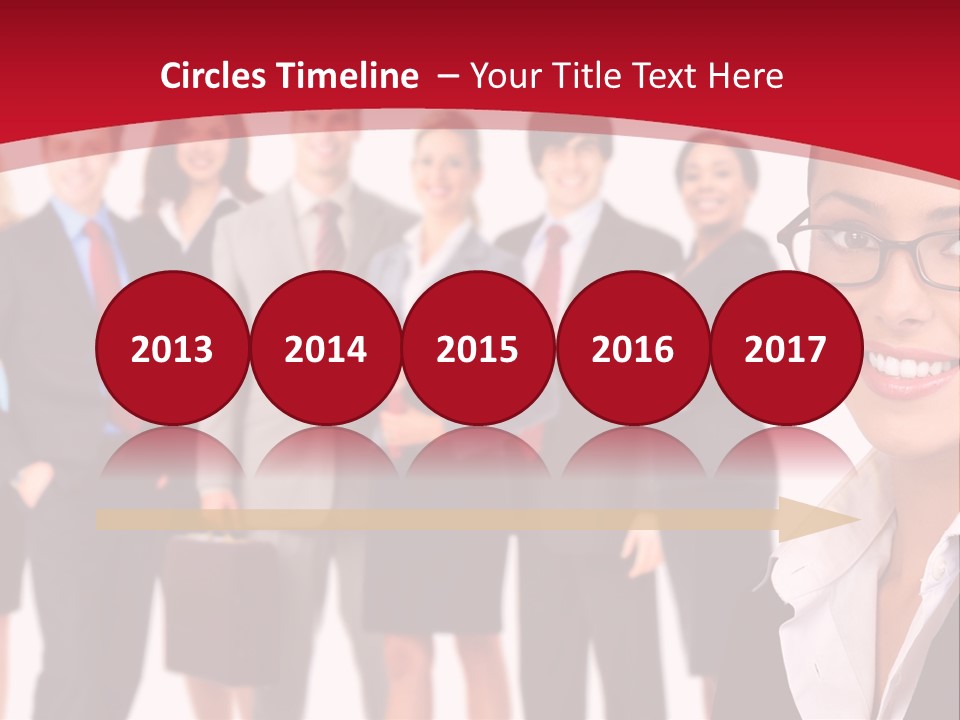 A Group Of Business People Standing In Front Of A White Background PowerPoint Template