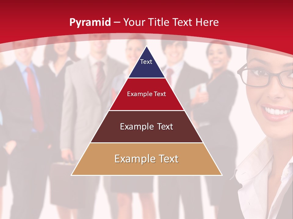 A Group Of Business People Standing In Front Of A White Background PowerPoint Template