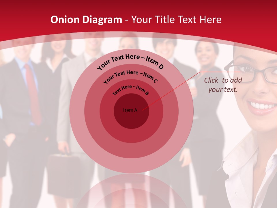 A Group Of Business People Standing In Front Of A White Background PowerPoint Template