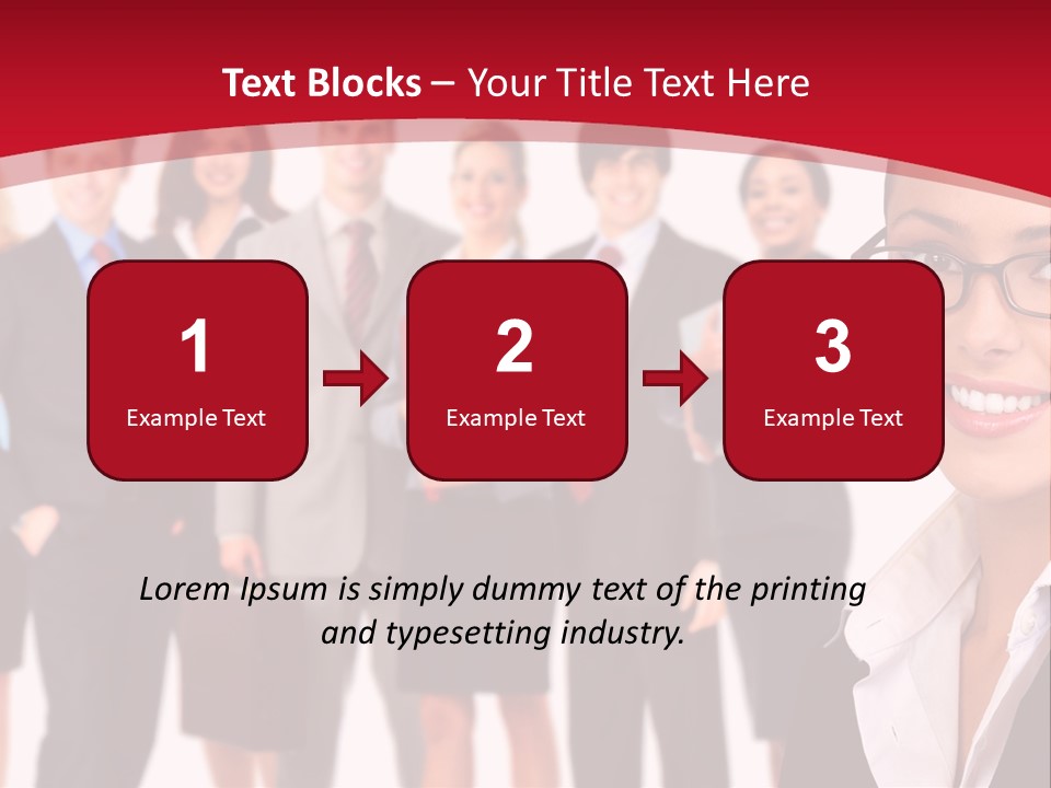 A Group Of Business People Standing In Front Of A White Background PowerPoint Template