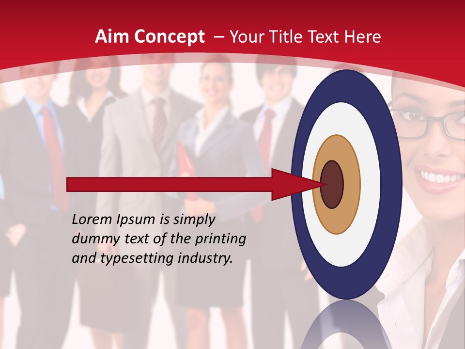 A Group Of Business People Standing In Front Of A White Background PowerPoint Template