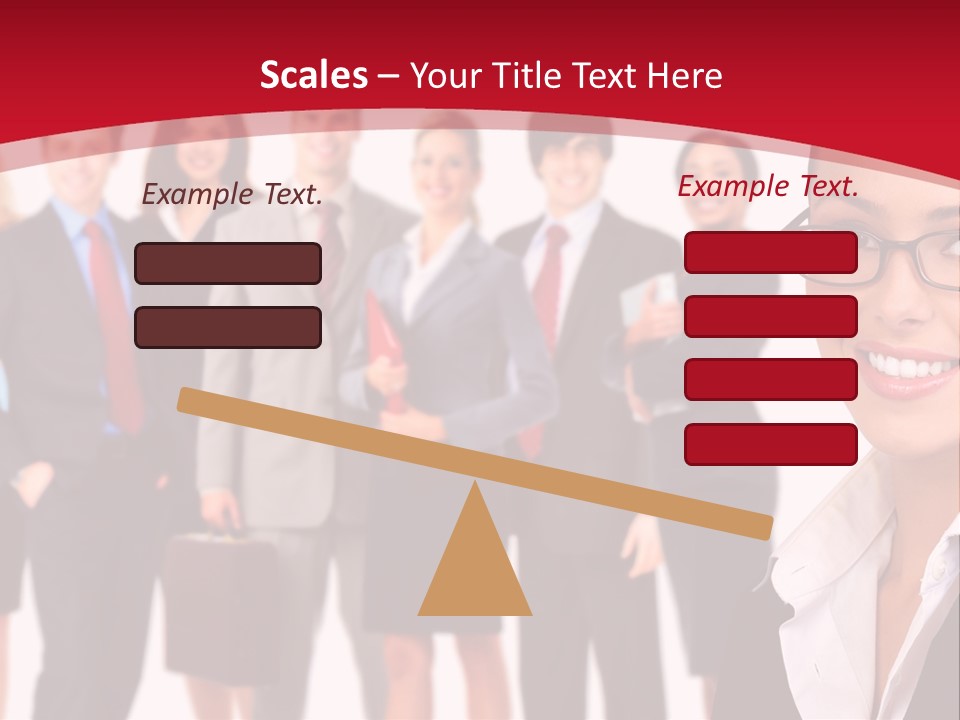 A Group Of Business People Standing In Front Of A White Background PowerPoint Template
