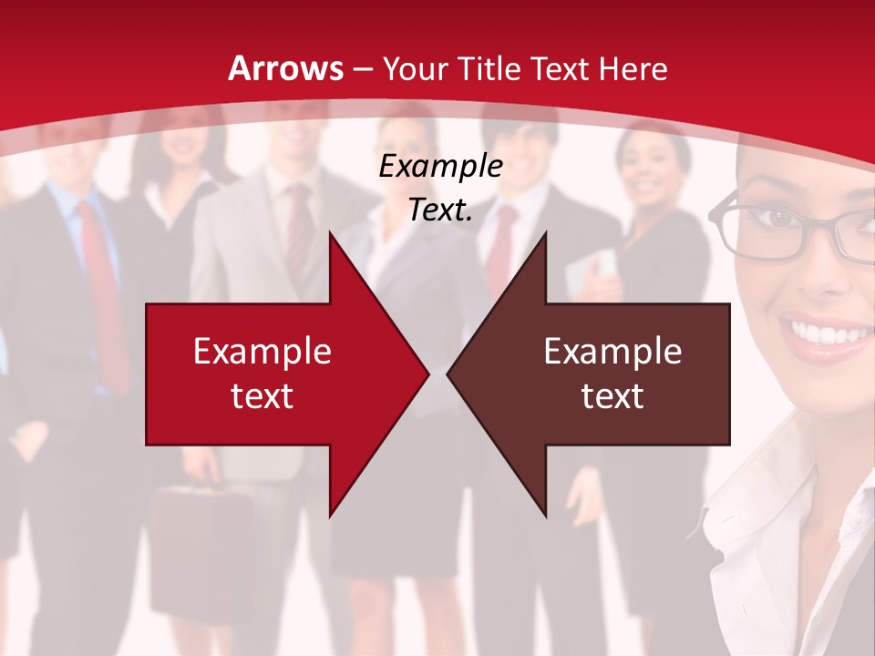 A Group Of Business People Standing In Front Of A White Background PowerPoint Template