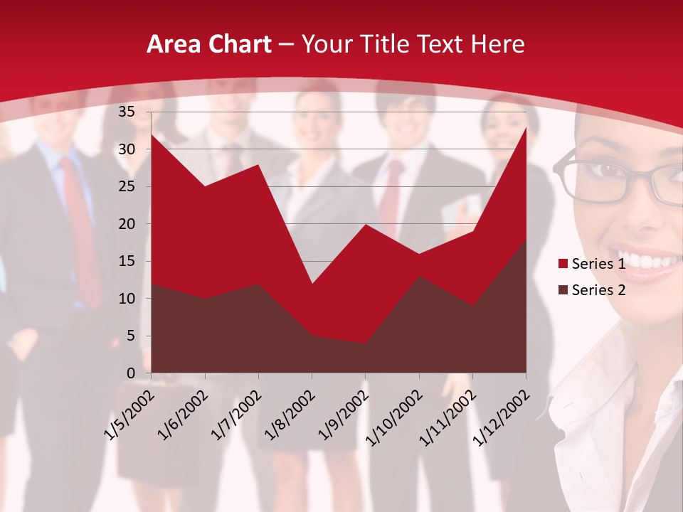 A Group Of Business People Standing In Front Of A White Background PowerPoint Template