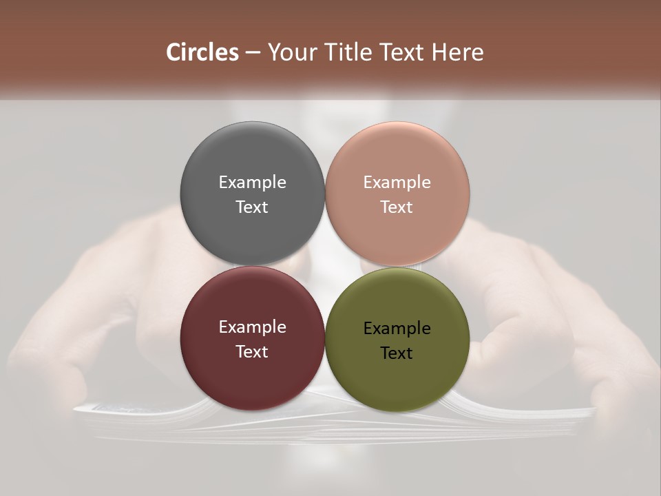 A Person Holding A Piece Of Paper In Their Hands PowerPoint Template