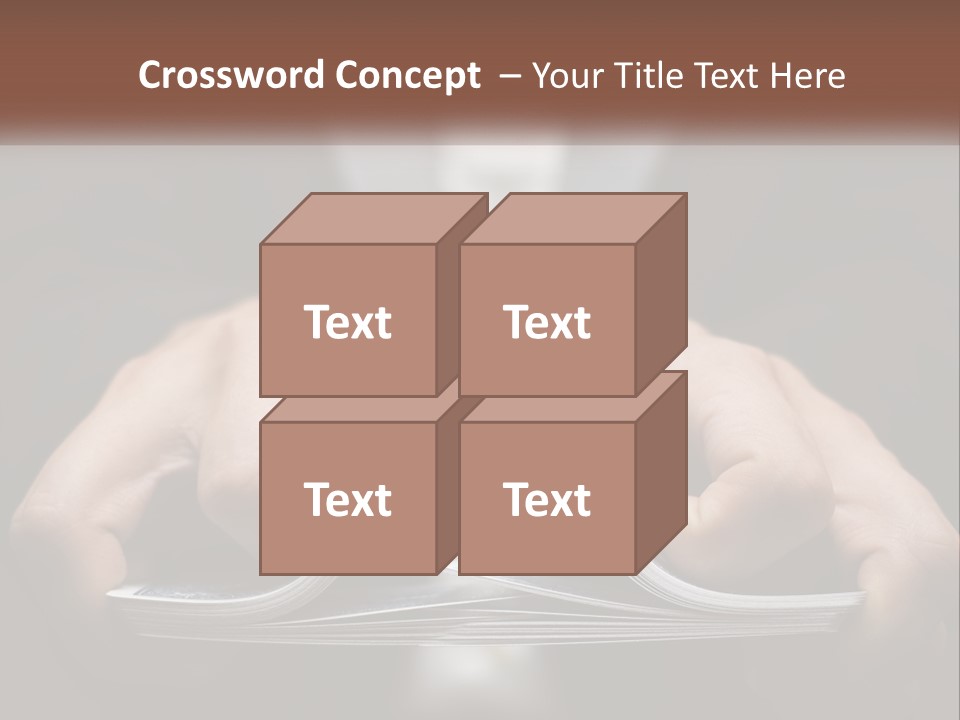 A Person Holding A Piece Of Paper In Their Hands PowerPoint Template