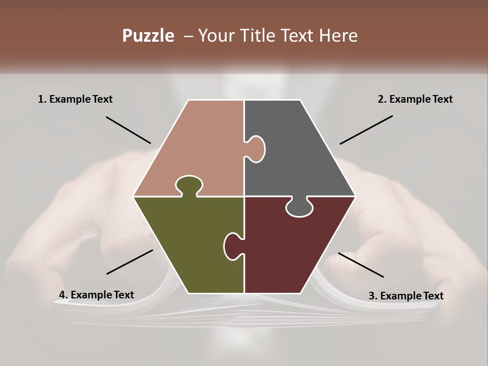 A Person Holding A Piece Of Paper In Their Hands PowerPoint Template