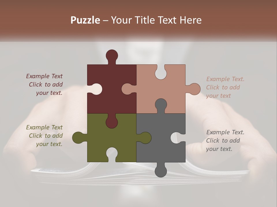 A Person Holding A Piece Of Paper In Their Hands PowerPoint Template