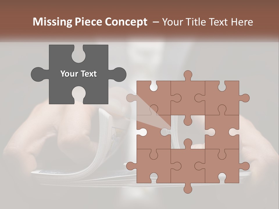 A Person Holding A Piece Of Paper In Their Hands PowerPoint Template