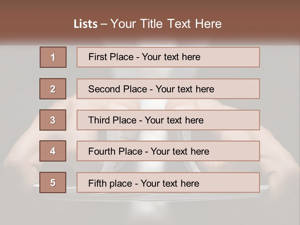 A Person Holding A Piece Of Paper In Their Hands PowerPoint Template