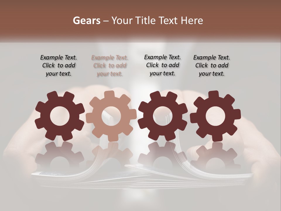 A Person Holding A Piece Of Paper In Their Hands PowerPoint Template