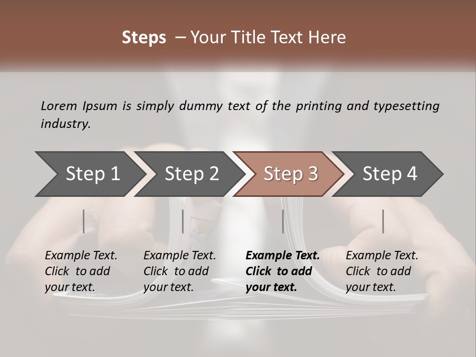 A Person Holding A Piece Of Paper In Their Hands PowerPoint Template