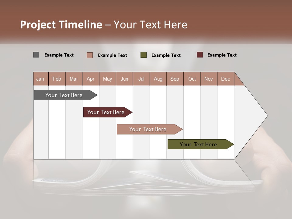 A Person Holding A Piece Of Paper In Their Hands PowerPoint Template
