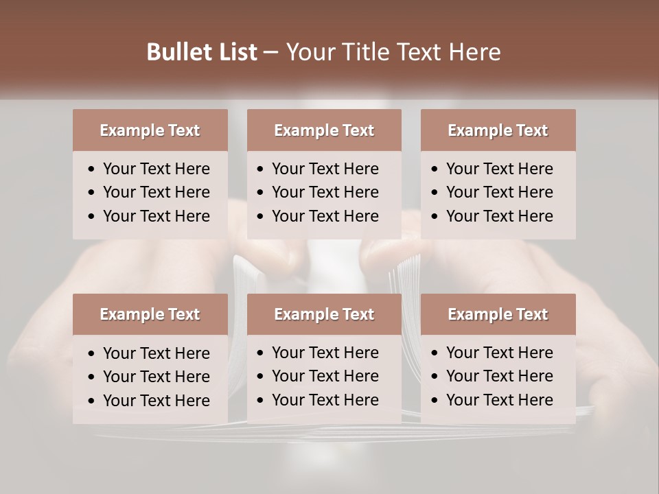 A Person Holding A Piece Of Paper In Their Hands PowerPoint Template