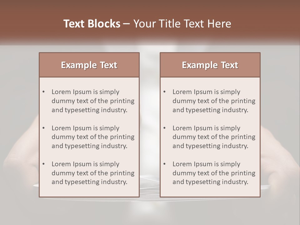 A Person Holding A Piece Of Paper In Their Hands PowerPoint Template