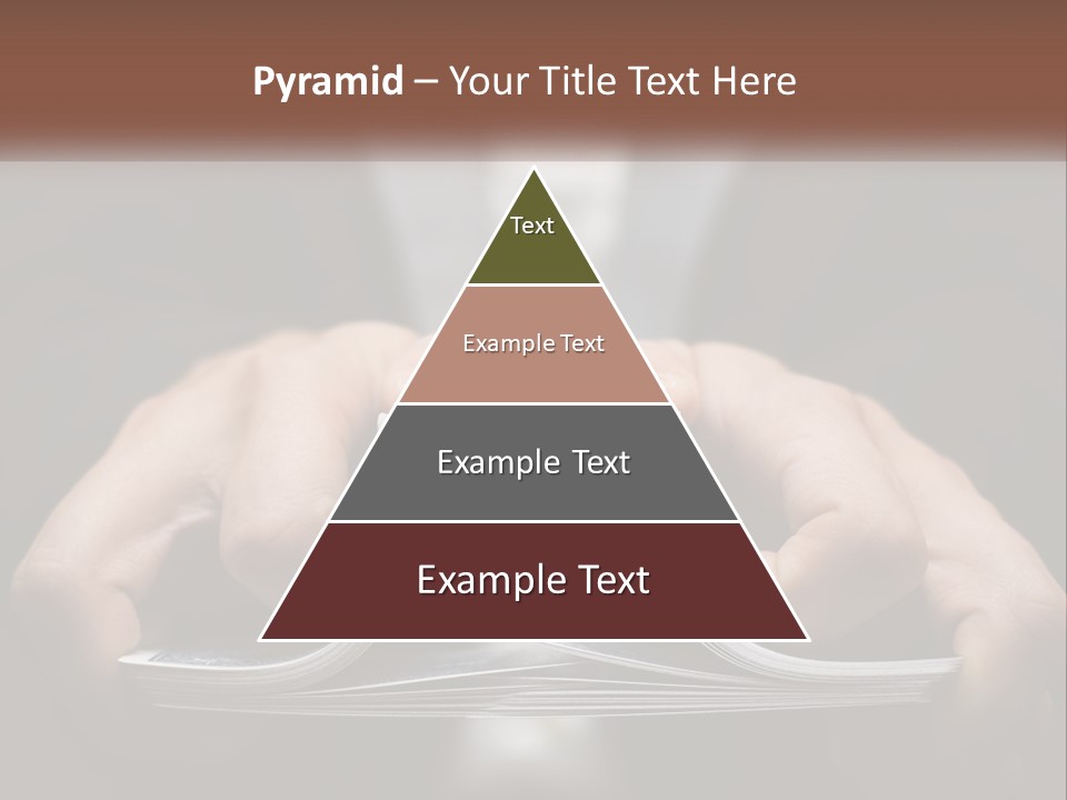 A Person Holding A Piece Of Paper In Their Hands PowerPoint Template