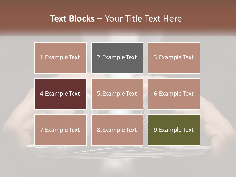 A Person Holding A Piece Of Paper In Their Hands PowerPoint Template