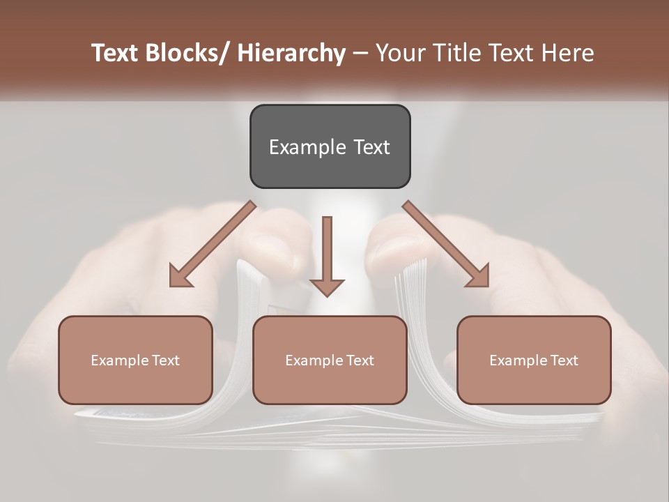 A Person Holding A Piece Of Paper In Their Hands PowerPoint Template