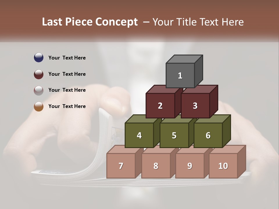 A Person Holding A Piece Of Paper In Their Hands PowerPoint Template