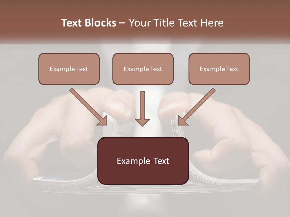 A Person Holding A Piece Of Paper In Their Hands PowerPoint Template