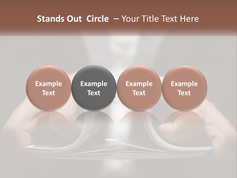 A Person Holding A Piece Of Paper In Their Hands PowerPoint Template