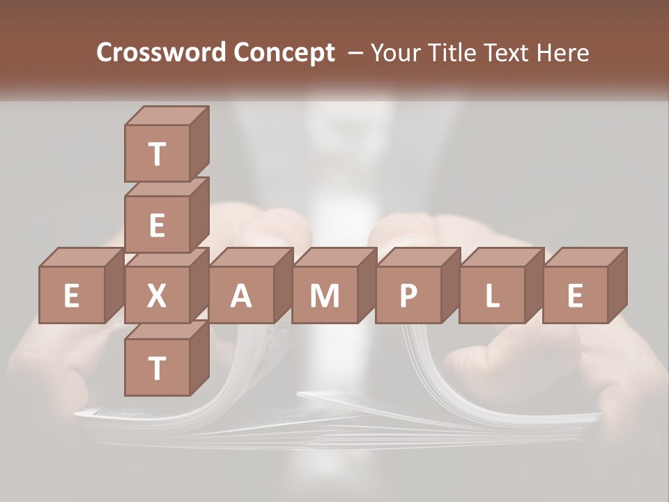 A Person Holding A Piece Of Paper In Their Hands PowerPoint Template