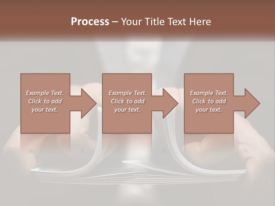 A Person Holding A Piece Of Paper In Their Hands PowerPoint Template