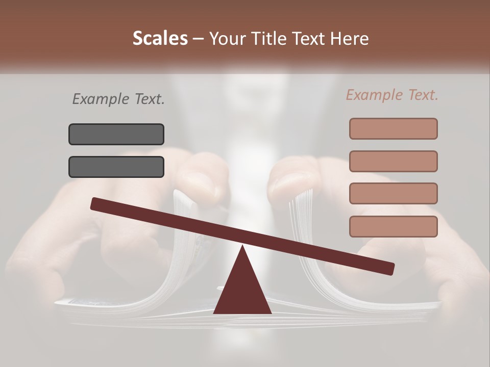 A Person Holding A Piece Of Paper In Their Hands PowerPoint Template