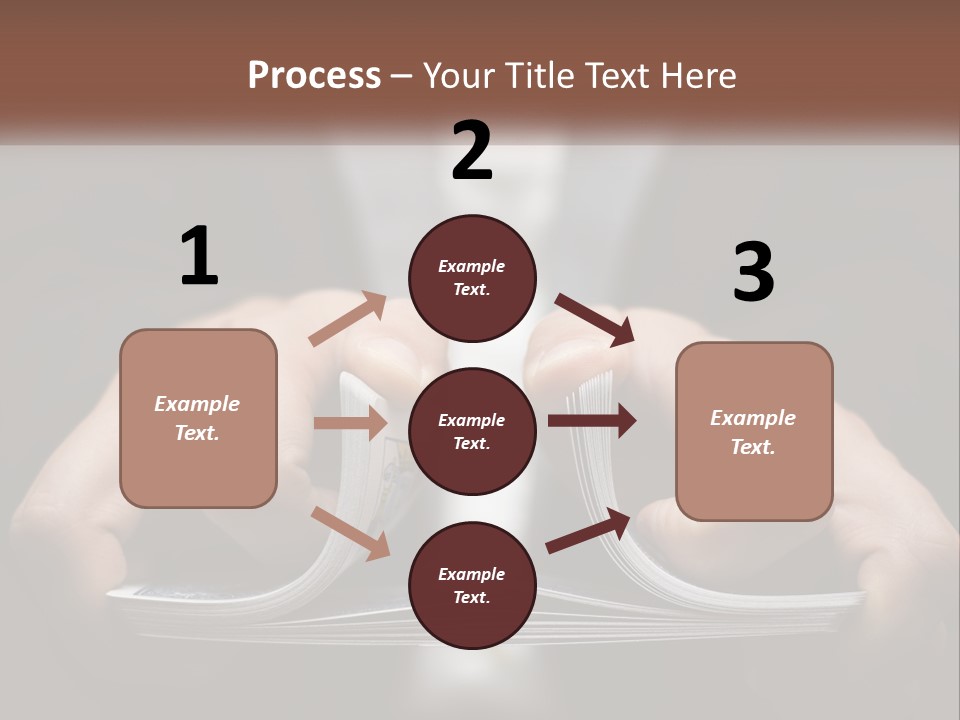 A Person Holding A Piece Of Paper In Their Hands PowerPoint Template