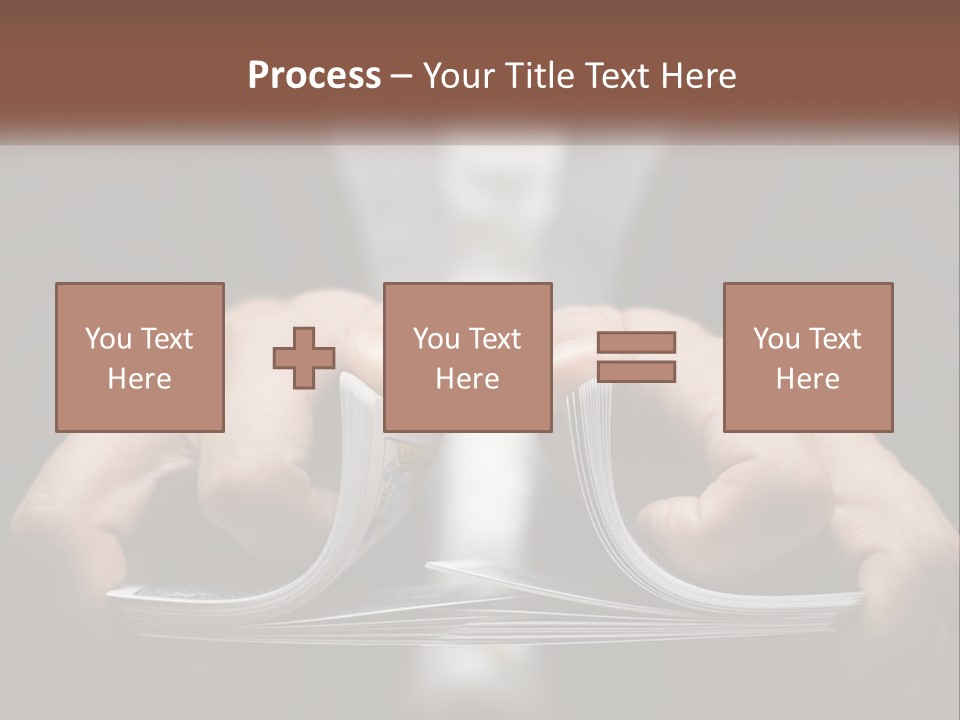 A Person Holding A Piece Of Paper In Their Hands PowerPoint Template