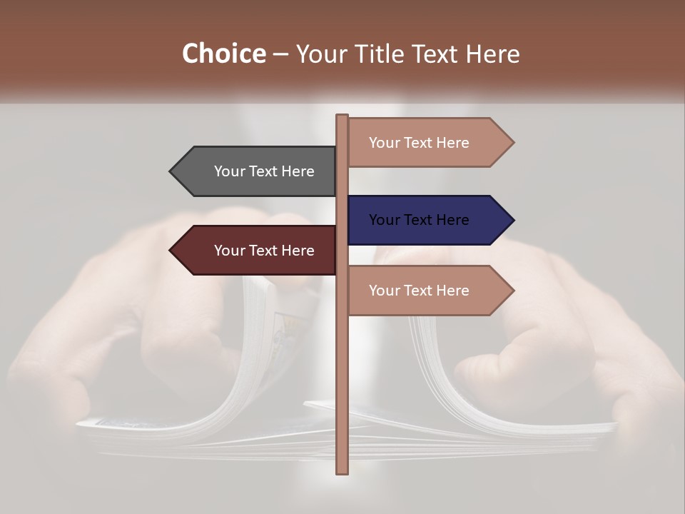 A Person Holding A Piece Of Paper In Their Hands PowerPoint Template