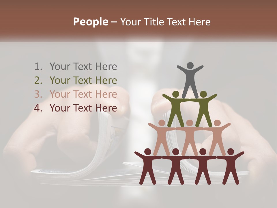 A Person Holding A Piece Of Paper In Their Hands PowerPoint Template