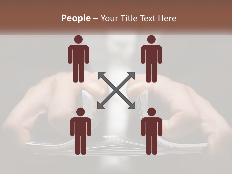 A Person Holding A Piece Of Paper In Their Hands PowerPoint Template