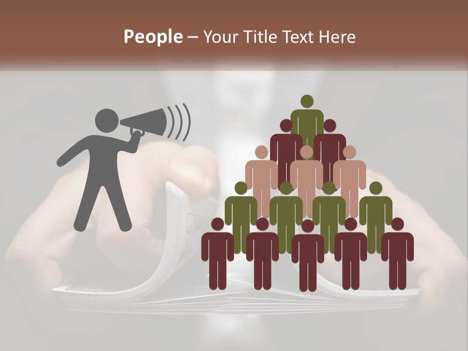A Person Holding A Piece Of Paper In Their Hands PowerPoint Template
