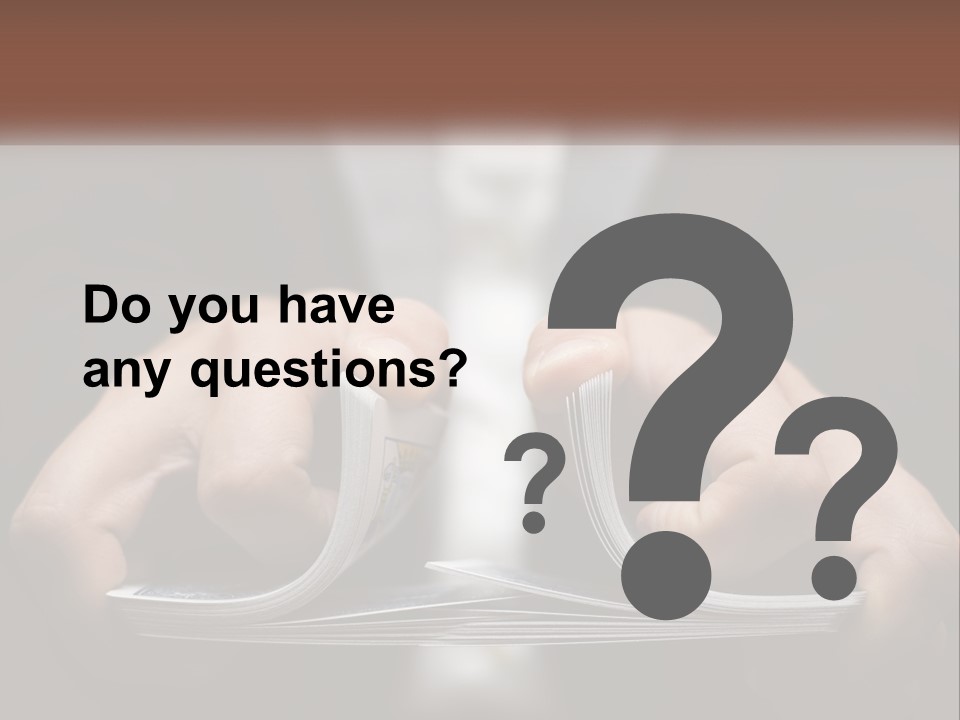 A Person Holding A Piece Of Paper In Their Hands PowerPoint Template