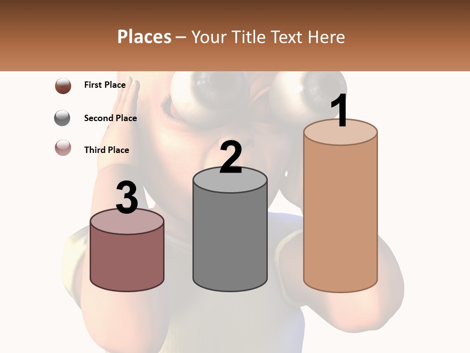 A Cartoon Character Holding His Head With His Hands PowerPoint Template