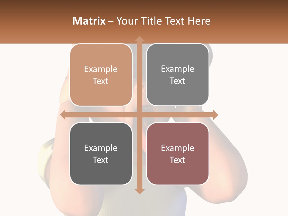 A Cartoon Character Holding His Head With His Hands PowerPoint Template