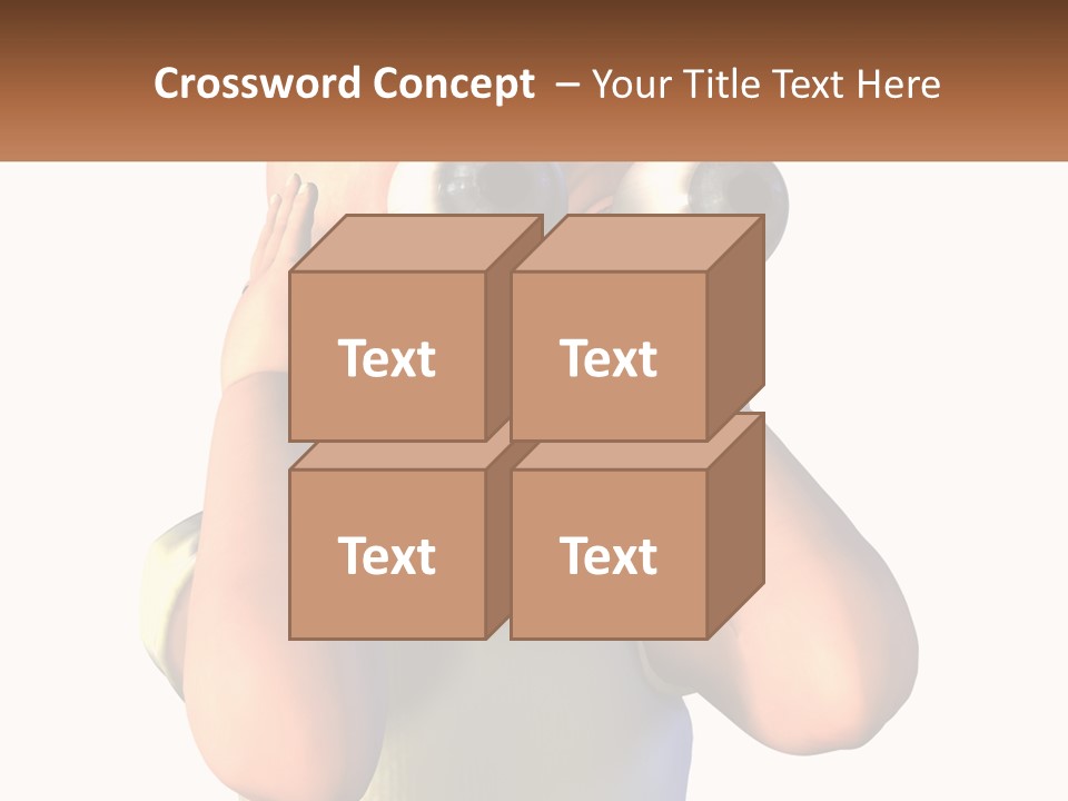 A Cartoon Character Holding His Head With His Hands PowerPoint Template